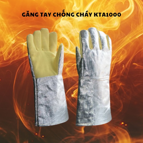 Găng tay chống cháy tráng bạc KTA1000 Hàn Quốc